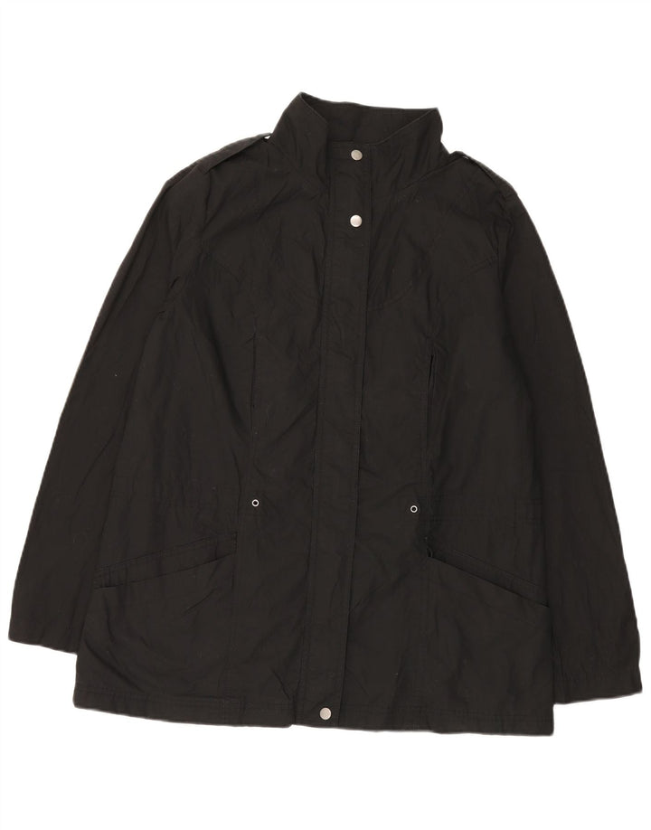 Jaqueta militar feminina Zara UK 16 grande preta
