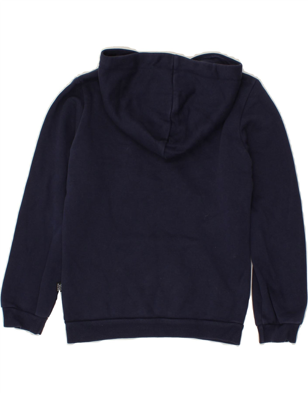 PUMA Boys Graphic Hoodie Jumper 7-8 Years  Navy Blue Cotton Vintage Puma and Second-Hand Puma from Messina Hembry 