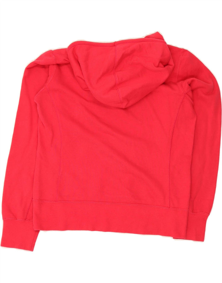 CHAMPION Womens Graphic Hoodie Jumper UK 14 Medium Pink Cotton Vintage Champion and Second-Hand Champion from Messina Hembry 
