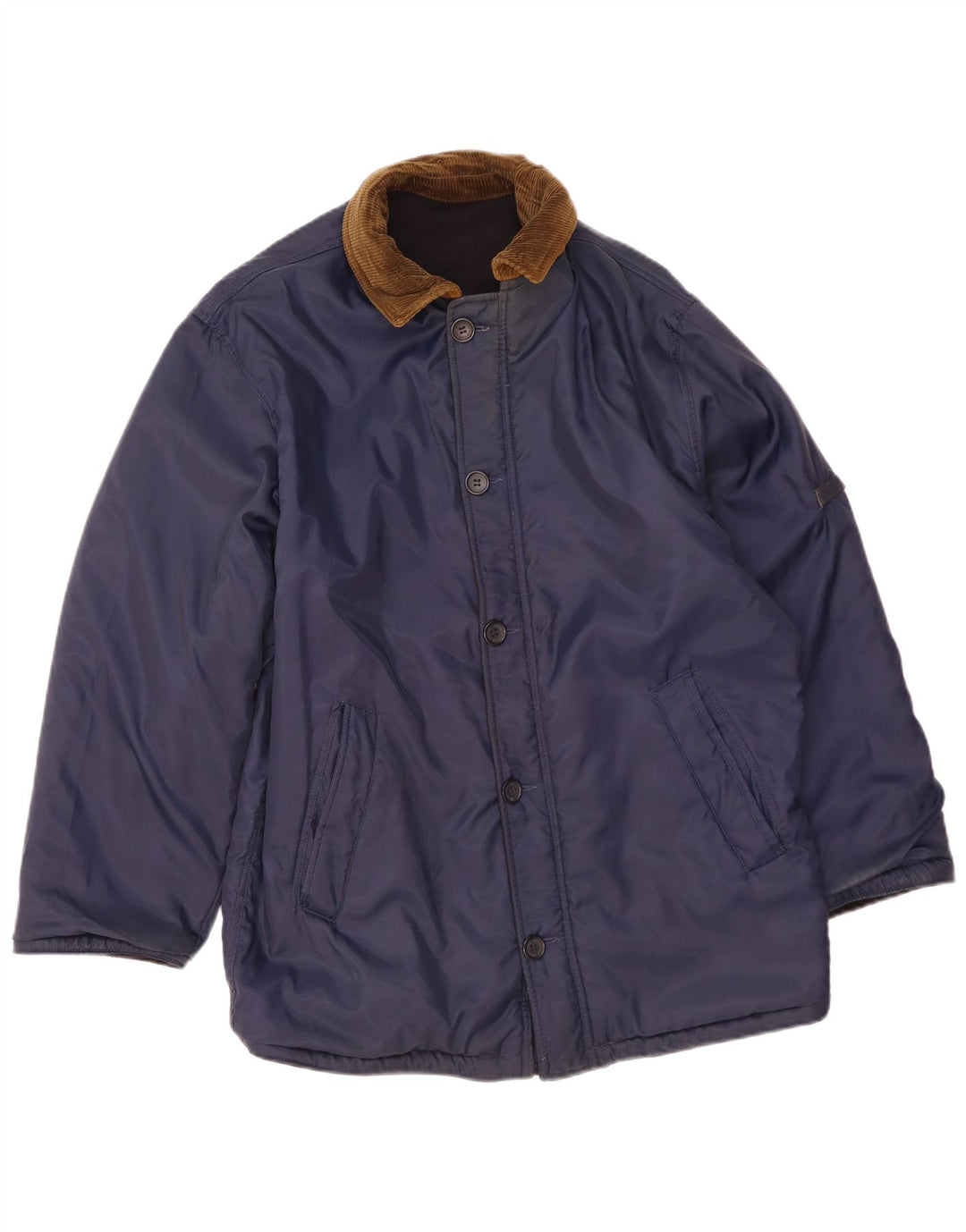 Jaqueta reversível masculina Ivy Oxford UK 36 pequena lã azul marinho