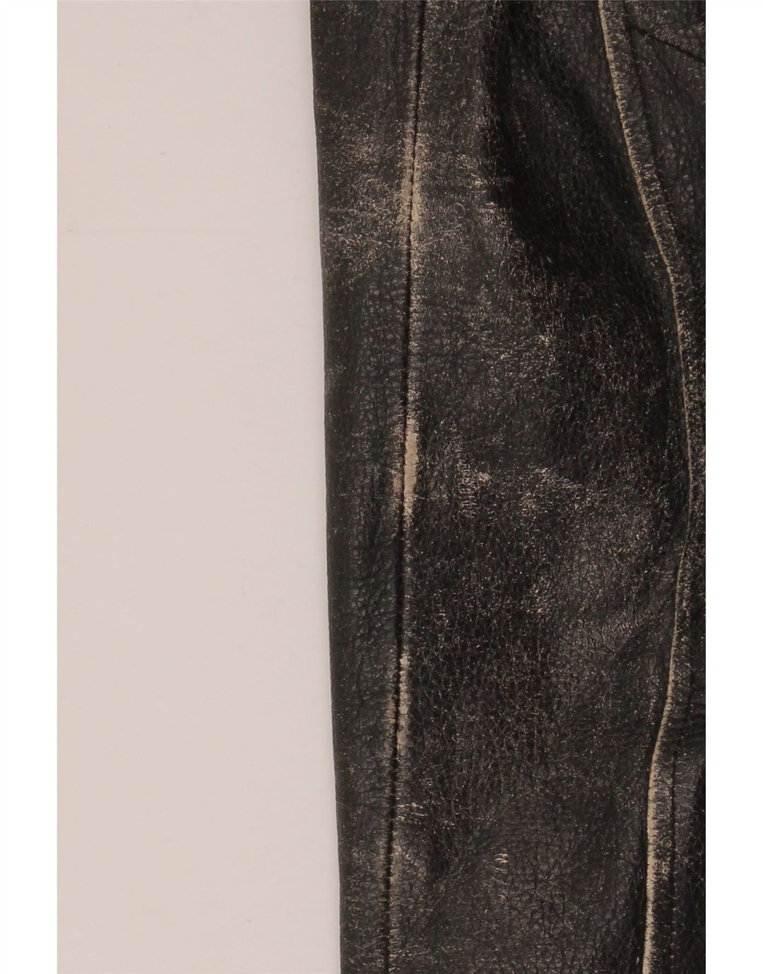 Jaqueta feminina Yuppie de couro curto para motociclista EU 38 couro preto médio