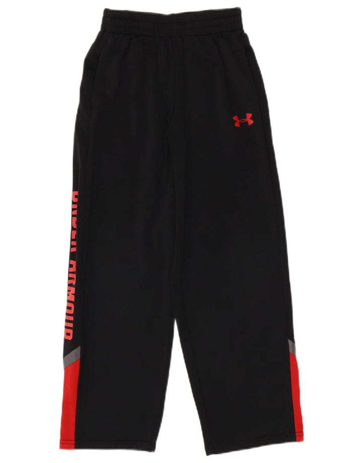 Calça de treino Under Armour Boys 7-8 anos pequeno bloco colorido preto