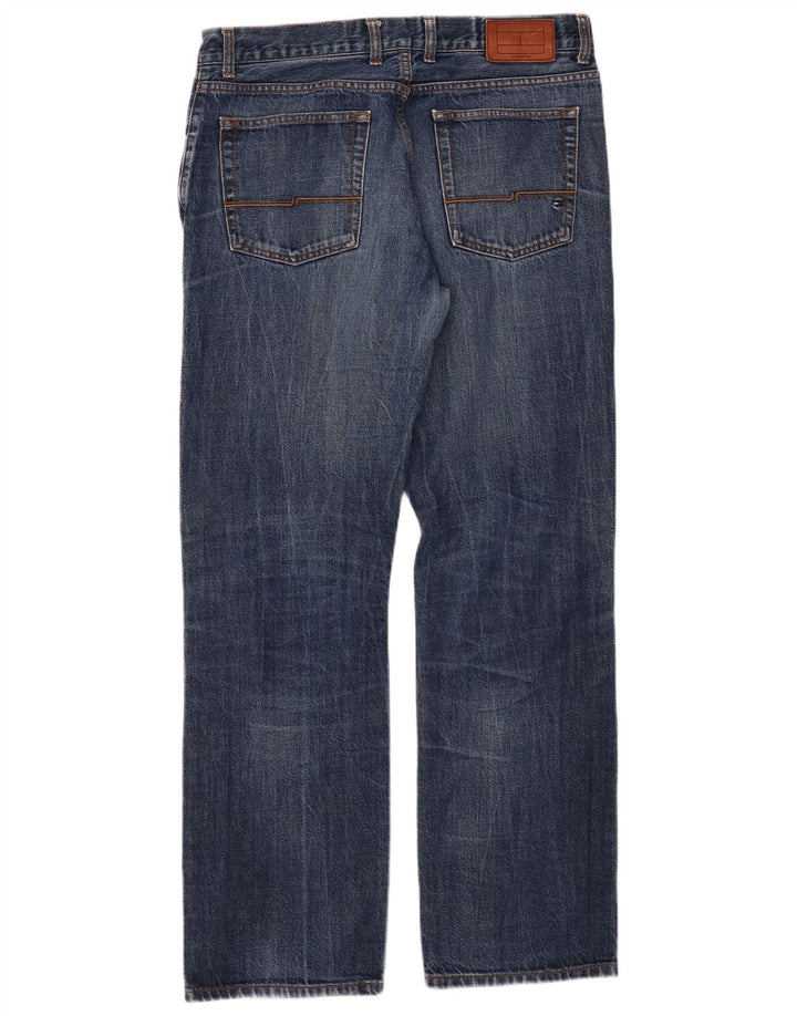 TOMMY HILFIGER Jeans reto masculino W34 L32 algodão azul