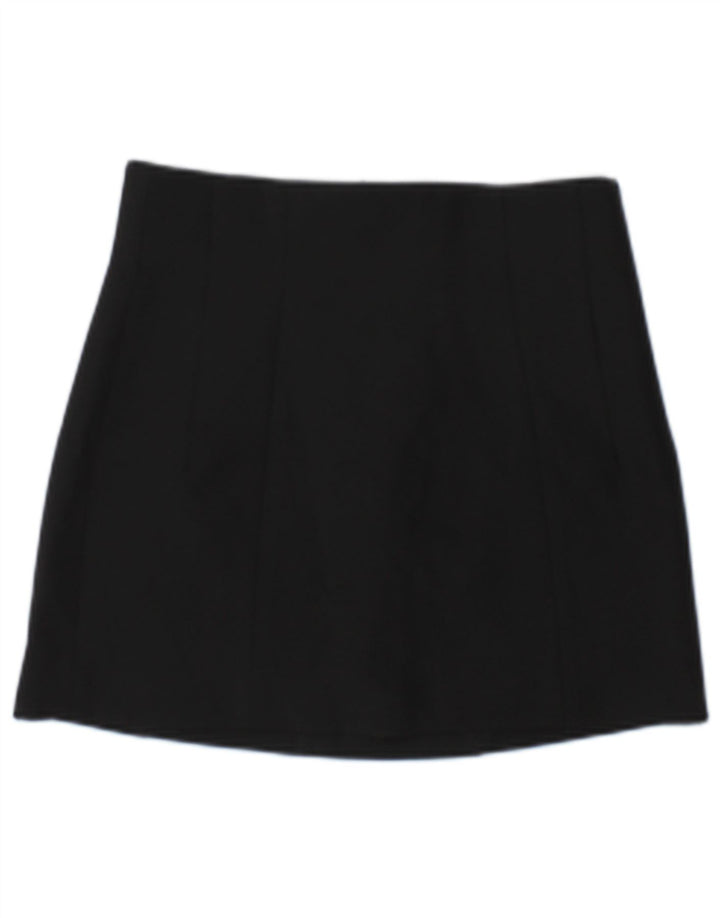 Mini saia feminina Zara pequena W26 preta