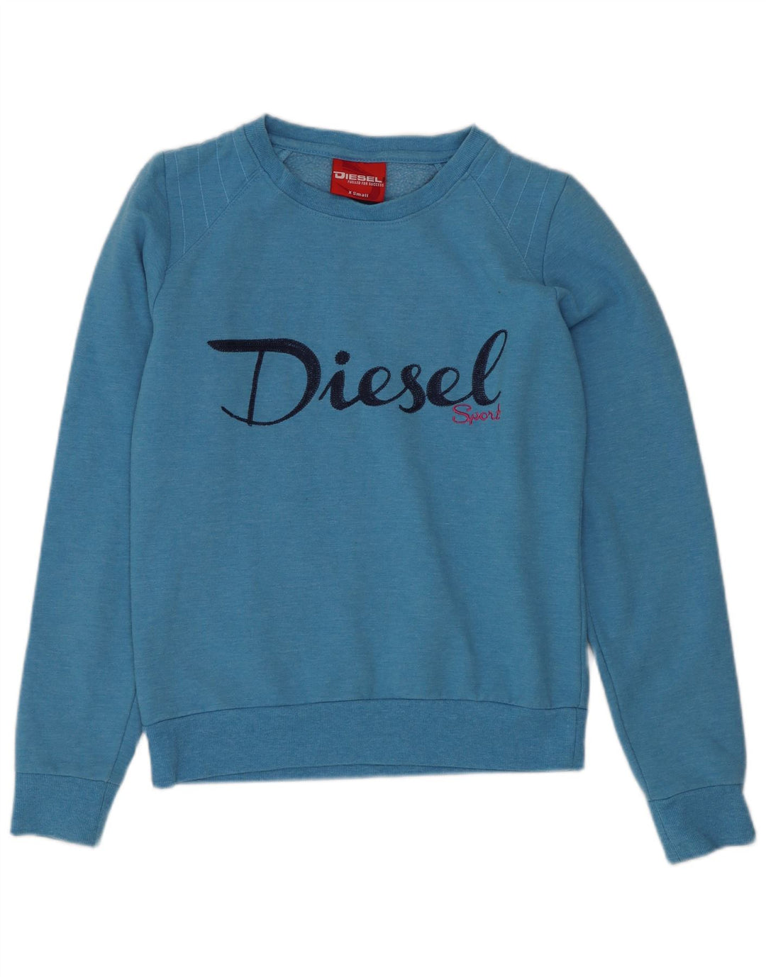 Suéter gráfico feminino Diesel UK 6 XS azul poliéster