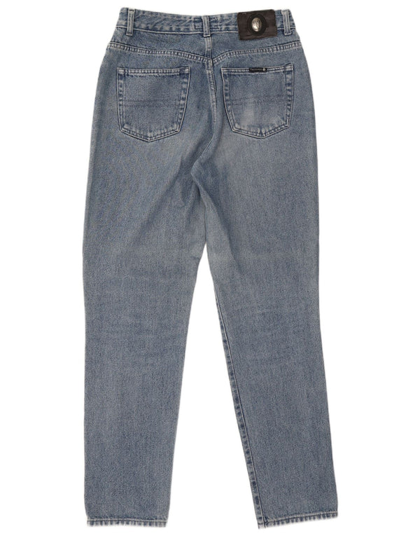 Jeans retos femininos Trussardi IT 48 XL W34 L30 azul algodão