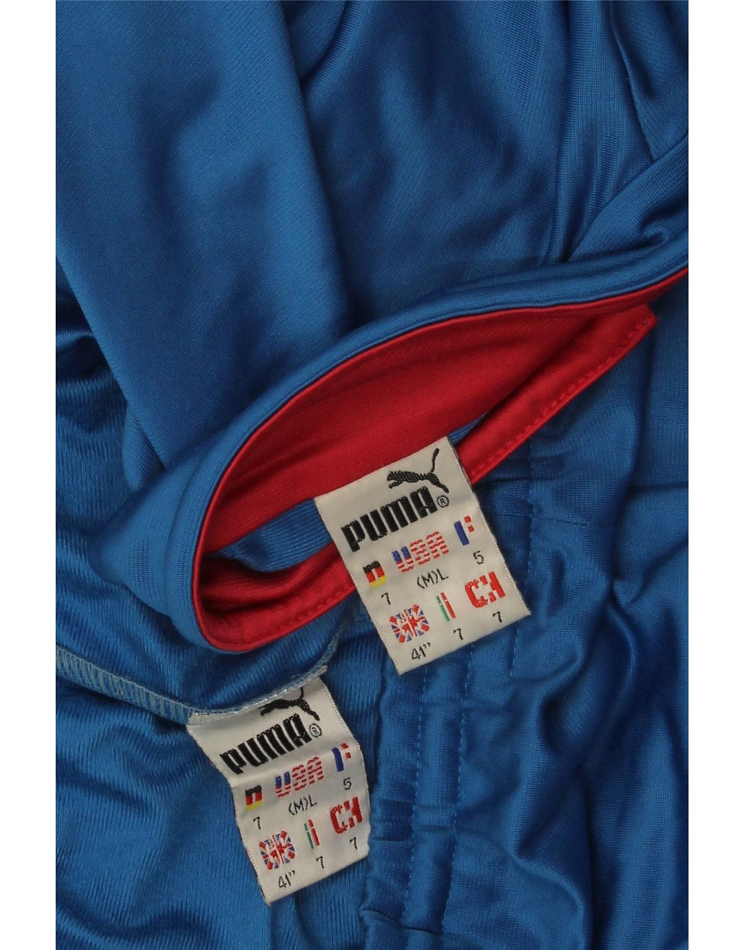Puma Mens Full Tracksuit UK 41 Poliéster Azul Médio