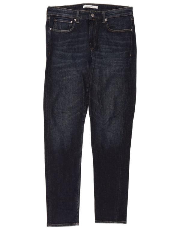 Calvin Klein Jeans Skinny Masculino W32 L32 Azul Marinho Algodão
