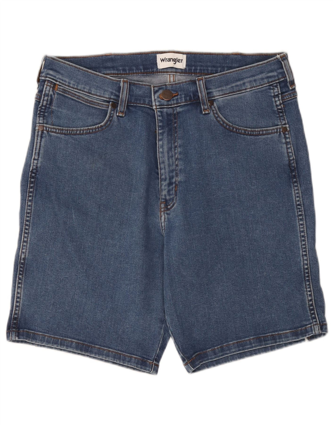 Shorts jeans masculino Wrangler W34 grande algodão azul