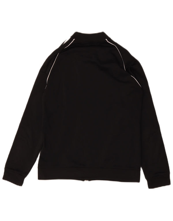 Adidas Boys Tracksuit Top Jacket 11-12 anos Poliéster Preto