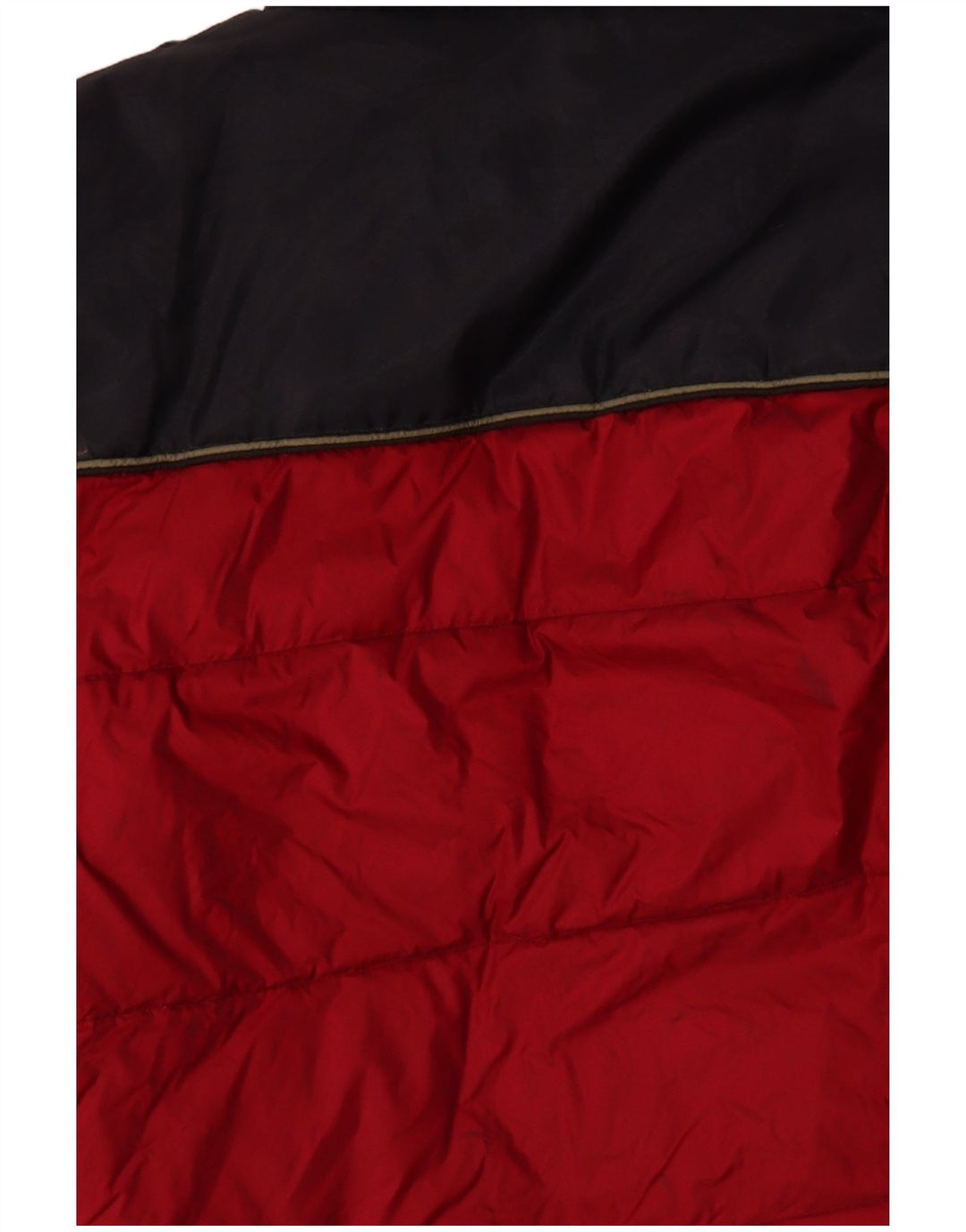 Jaqueta acolchoada masculina BLEND com ajuste solto e gráfico UK 40 grande bloco colorido vermelho