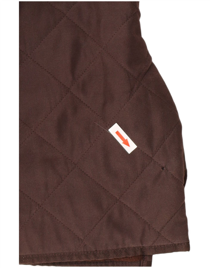 Jaqueta acolchoada masculina Barbour UK 44 2XL poliéster marrom