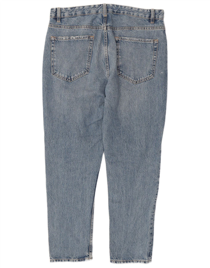 Zara Mens Straight Jeans EU 42 Grande W32 L27 Azul