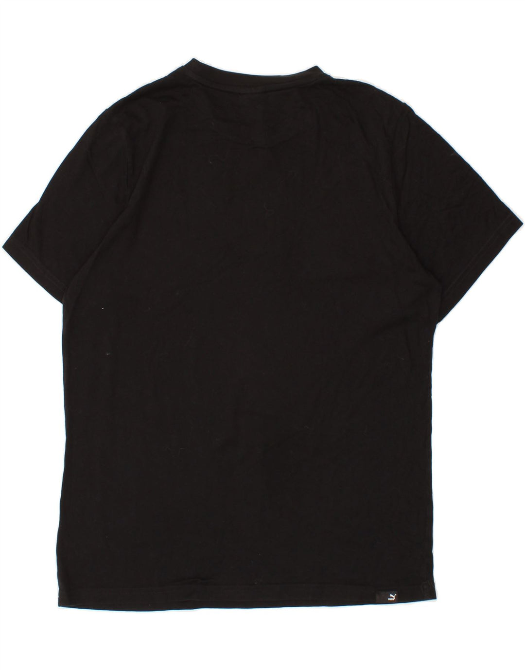 PUMA Mens Graphic T-Shirt Top Medium Black Cotton Vintage Puma and Second-Hand Puma from Messina Hembry 