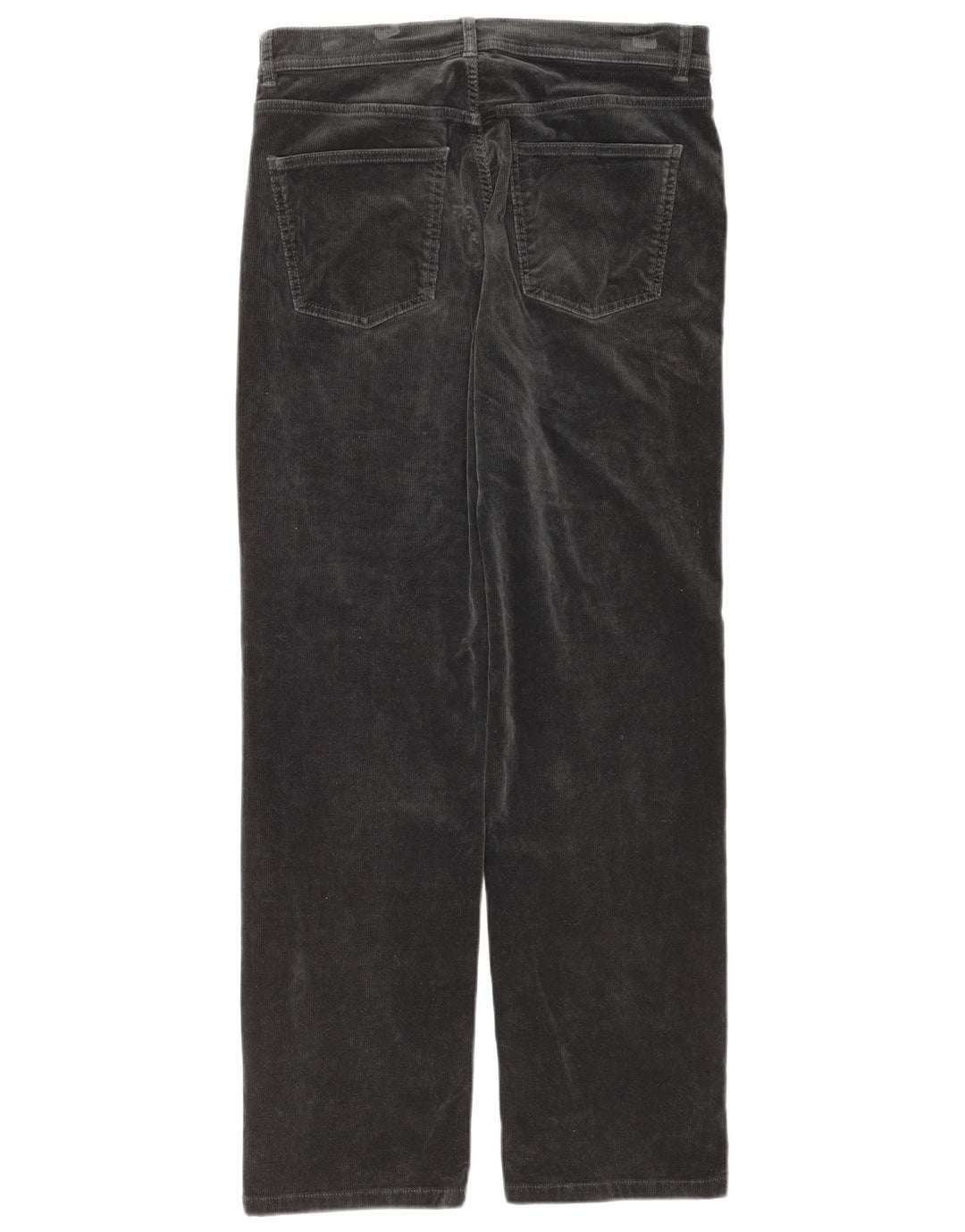 Calça feminina de veludo Massimo Dutti EU 40 médio W30 L31 azul marinho