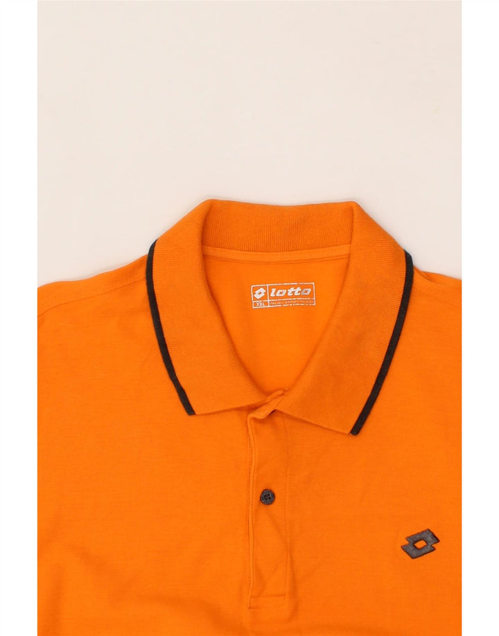 LOTTO Mens Polo Shirt 2XL Orange Cotton Vintage Lotto and Second-Hand Lotto from Messina Hembry 