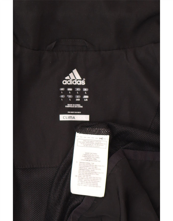 Adidas Mens Climacool Tracksuit Top Jacket Grande Preto Colorblock