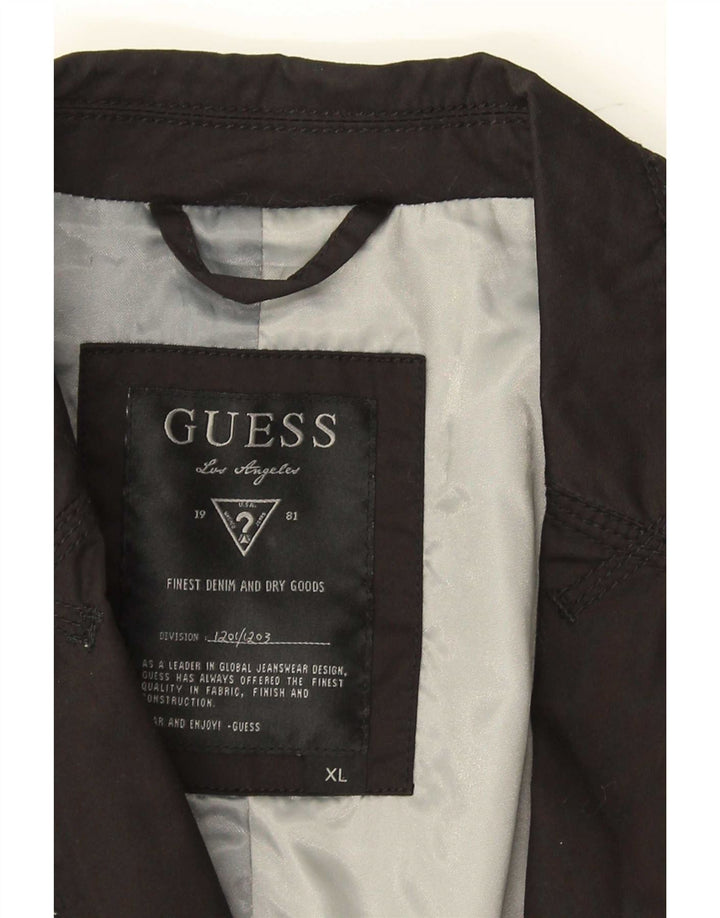 Jaqueta Blazer Masculina Guess com 1 Botão UK 42 XL Algodão Preto