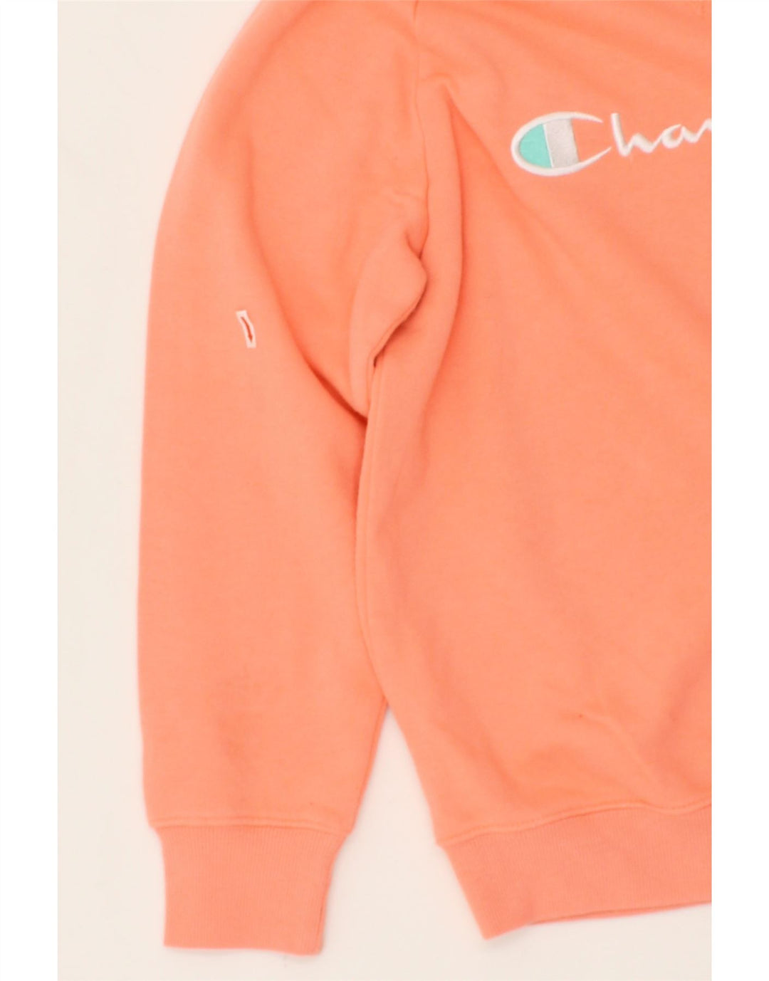 CHAMPION Girls Sweatshirt Jumper 14-15 Years XL  Orange Cotton Vintage Champion and Second-Hand Champion from Messina Hembry 