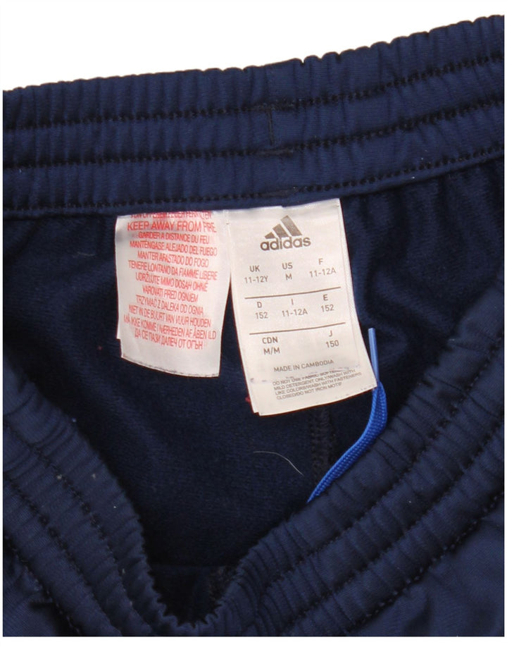 Calças de treino Adidas menino 11-12 anos azul marinho poliéster