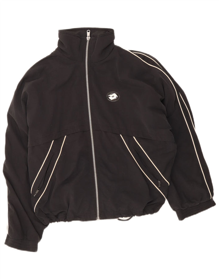 Lotto Mens Loose Fit Treino Top Jacket XS Poliéster Preto