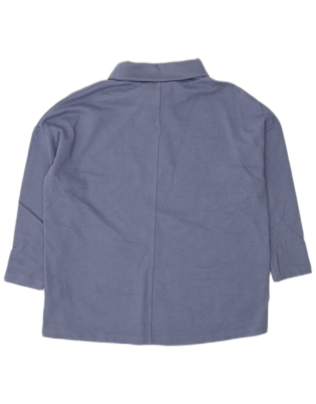 Suéter feminino Cos com gola alta e gola alta Reino Unido 10 lã azul pequena