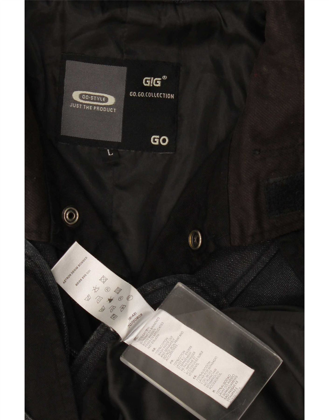 Jaqueta jeans masculina G-Star UK 40 grande algodão cinza