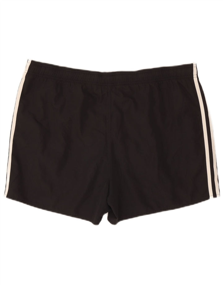 Shorts esportivos masculinos Adidas grande poliéster preto
