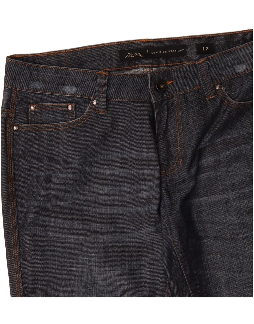 LEE Womens Riders Jeans retos de cintura baixa US 12 Grande W34 L33 Azul marinho