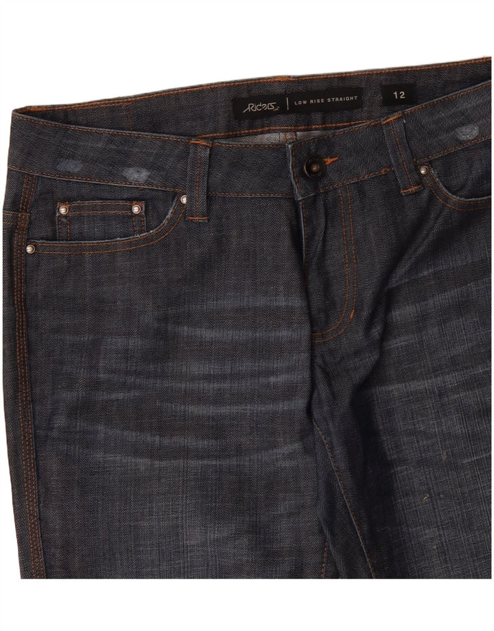 LEE Womens Riders Jeans retos de cintura baixa US 12 Grande W34 L33 Azul marinho