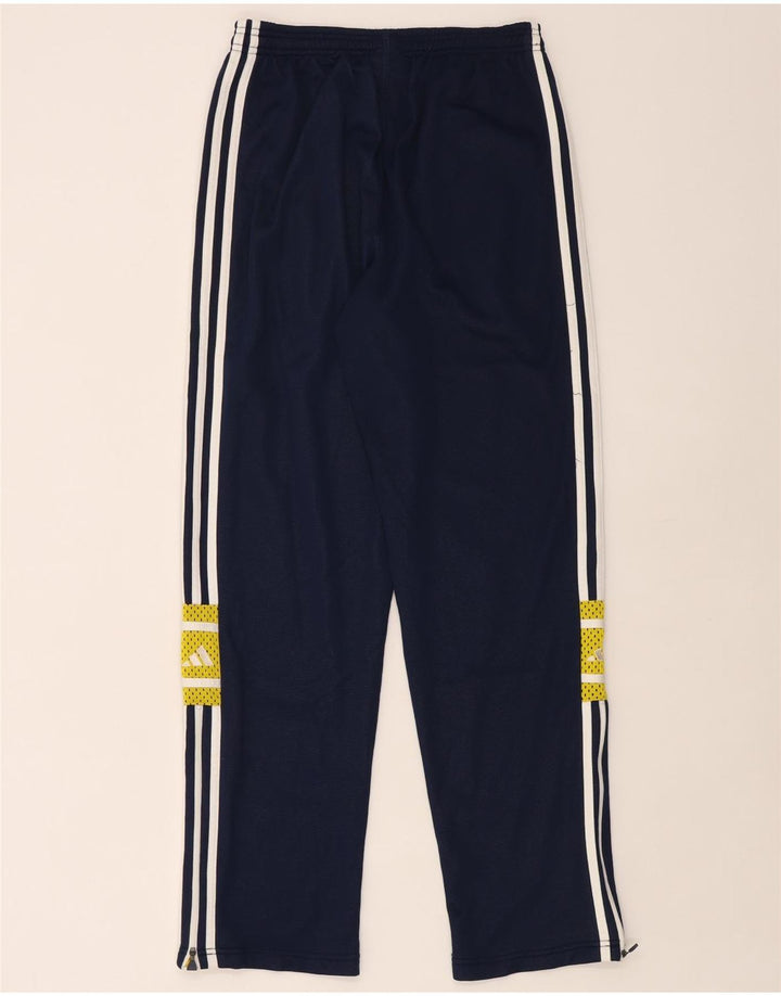 Calça de treino masculina Adidas médio azul marinho colorblock poliamida