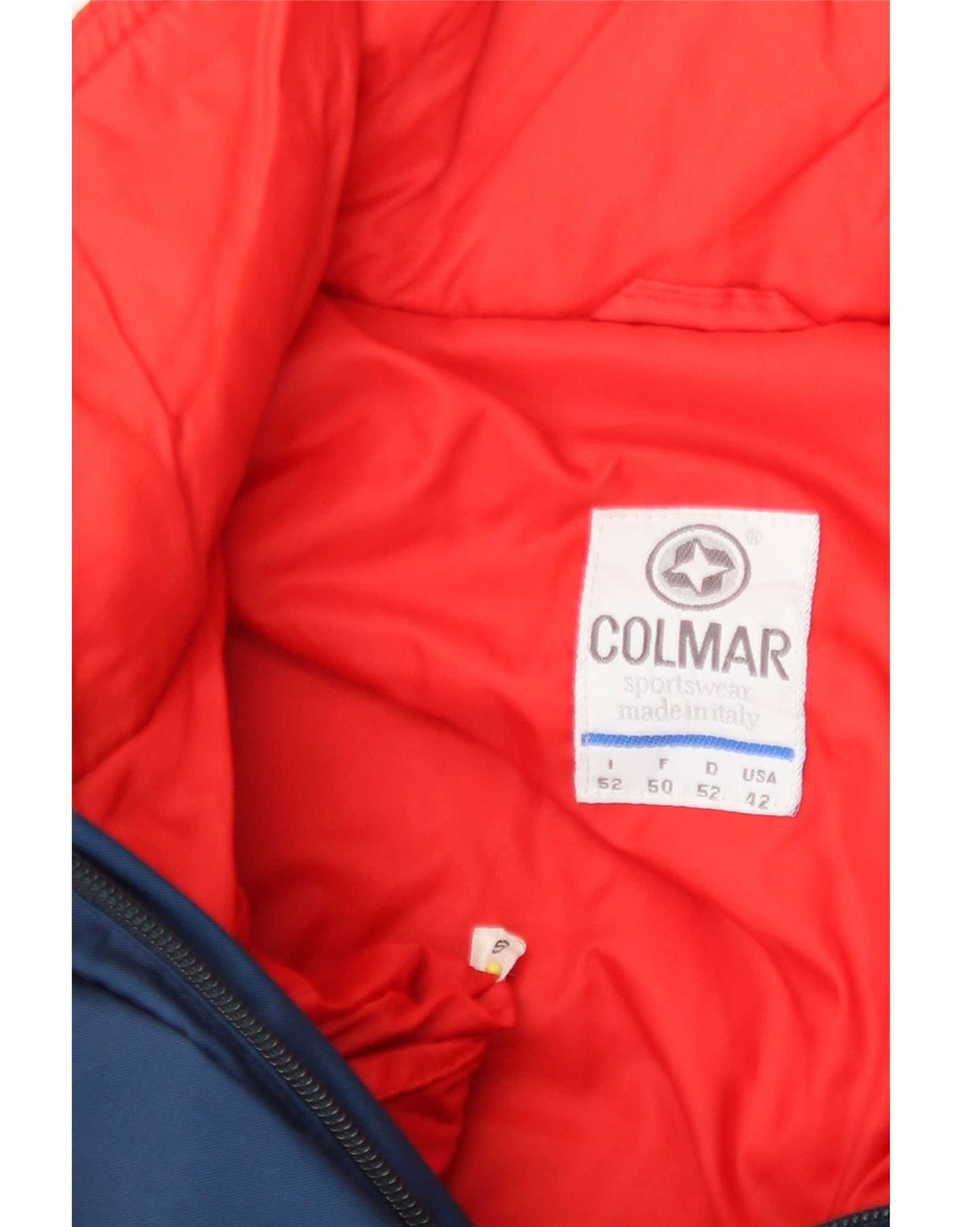 Jaqueta de esqui masculina com capuz Colmar IT 52 grande bloco colorido azul marinho