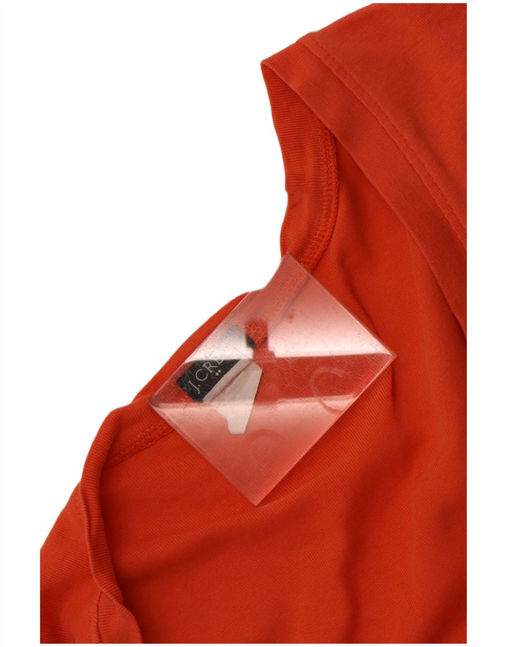 J. CREW Camiseta feminina Top UK 8 pequena laranja