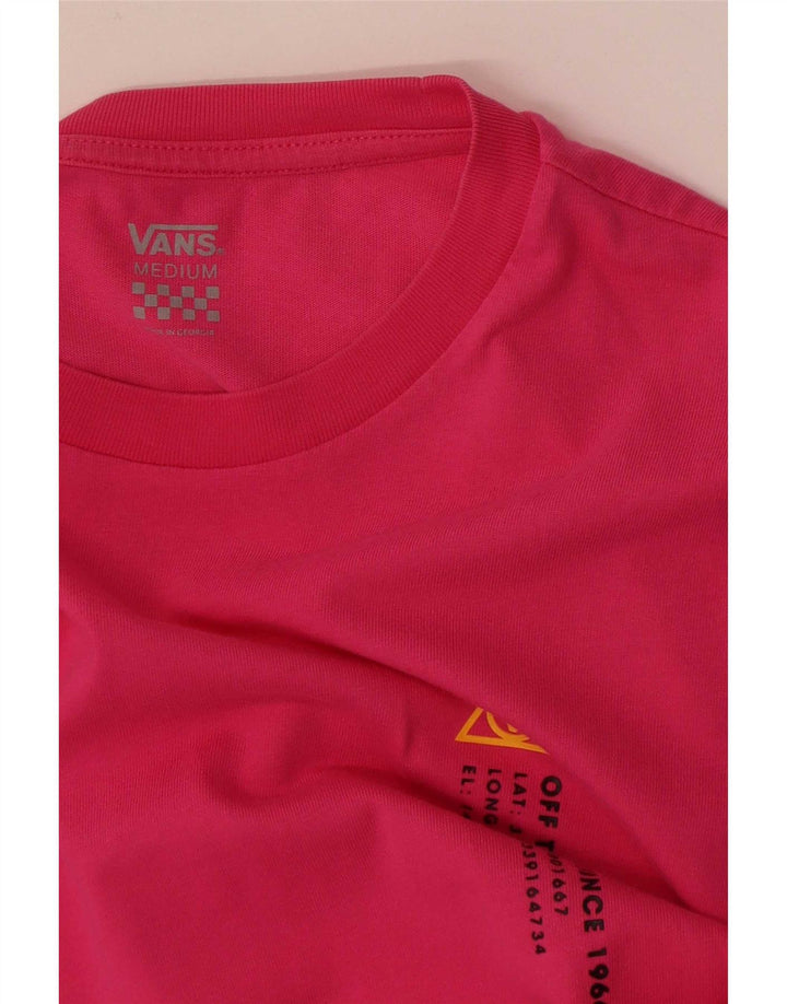 Camiseta Vans Feminina Graphic UK 14 Médio Rosa