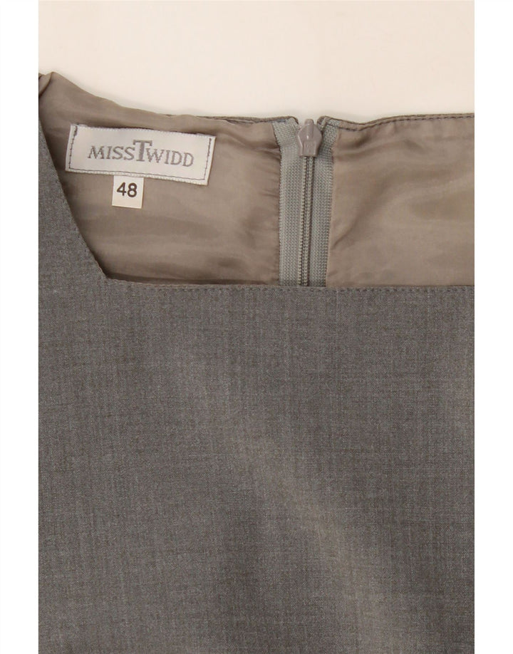 Vestido bainha feminino Misstwidd IT 48 XL cinza poliéster
