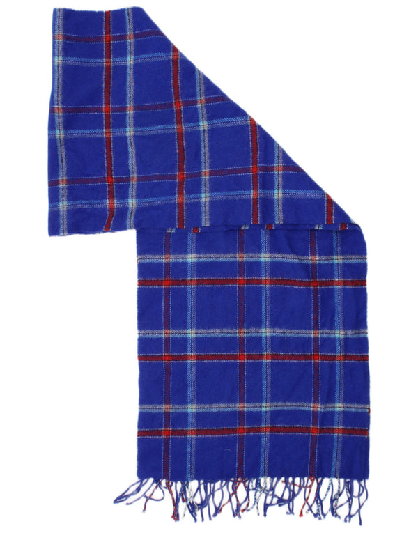 Lenço de malha masculino Jack Wills tamanho único xadrez azul clássico