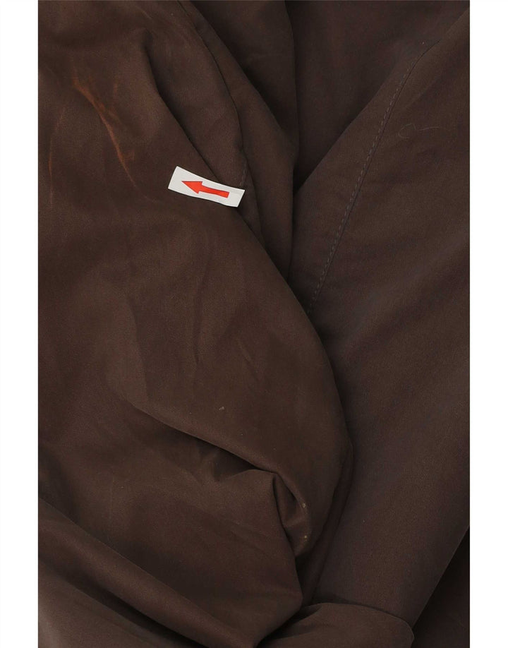 Jaqueta blazer masculina de 2 botões Marks & Spencer Reino Unido 38 algodão marrom médio