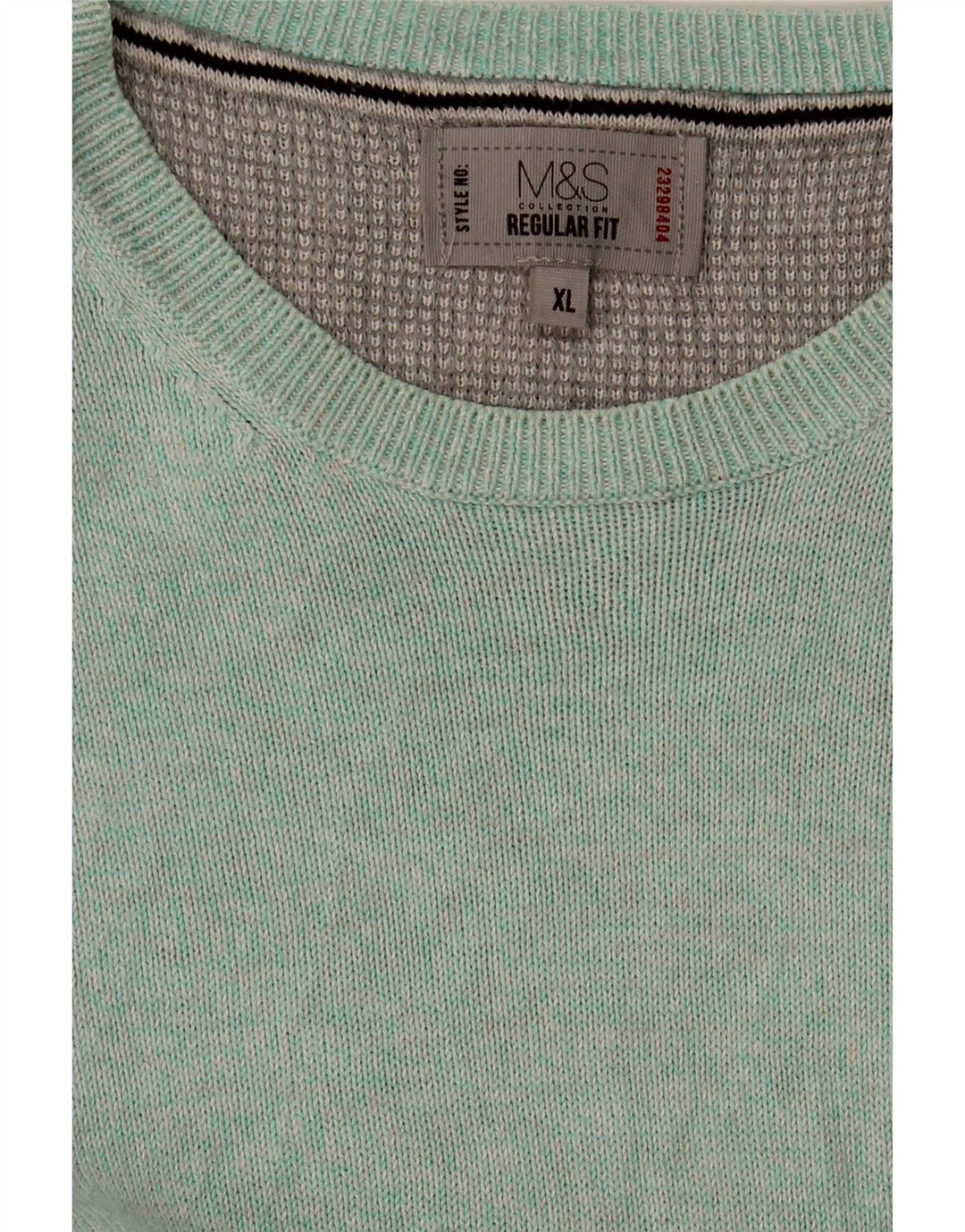 Suéter masculino Marks & Spencer de ajuste regular com gola redonda XL azul