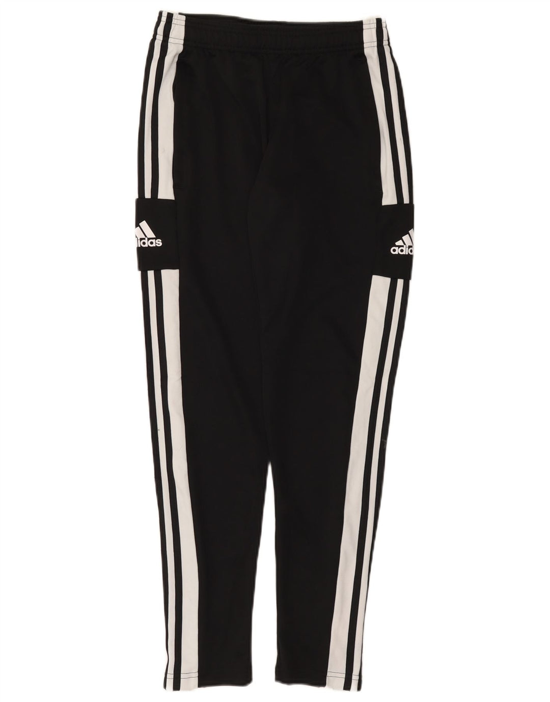 Calça de treino masculina Adidas Aeroready pequena preta colorblock poliéster