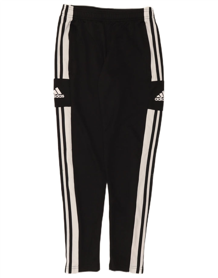 Calça de treino masculina Adidas Aeroready pequena preta colorblock poliéster
