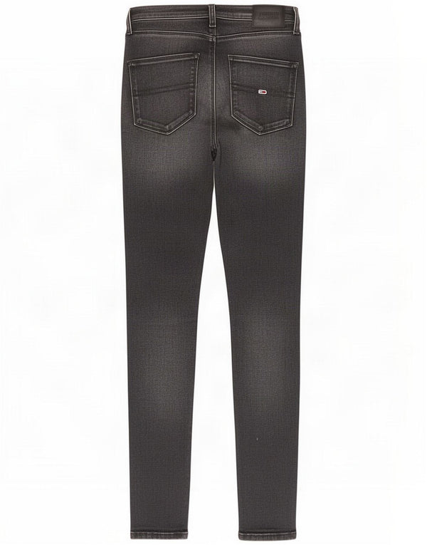 Tommy Hilfiger Womens Sylvia High Rise Super Skinny Jeans W26 L30 Cinza