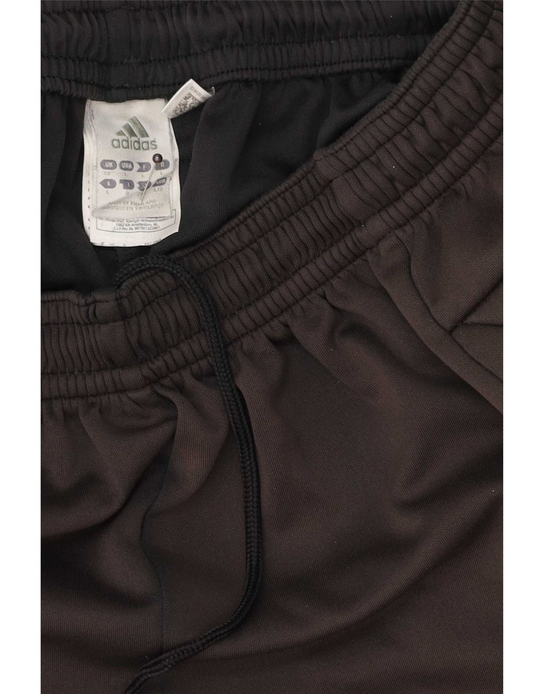 Shorts esportivos masculinos Adidas grande poliéster preto