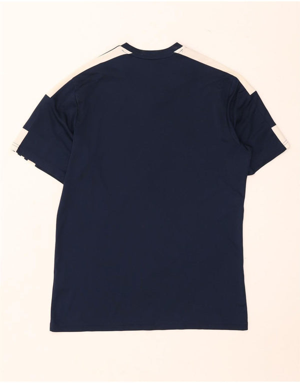Adidas Mens Aeroready Camiseta Top Médio Azul Marinho Poliéster