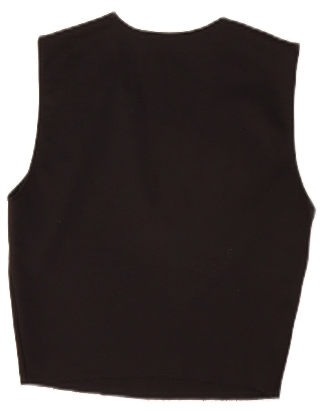 Blusa feminina sem mangas Zara Top UK 8 pequena preta