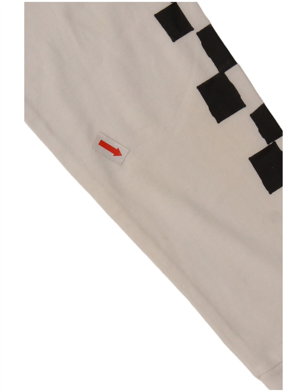 VANS Womens Crop Graphic Top Manga Longa UK 6 XS Branco