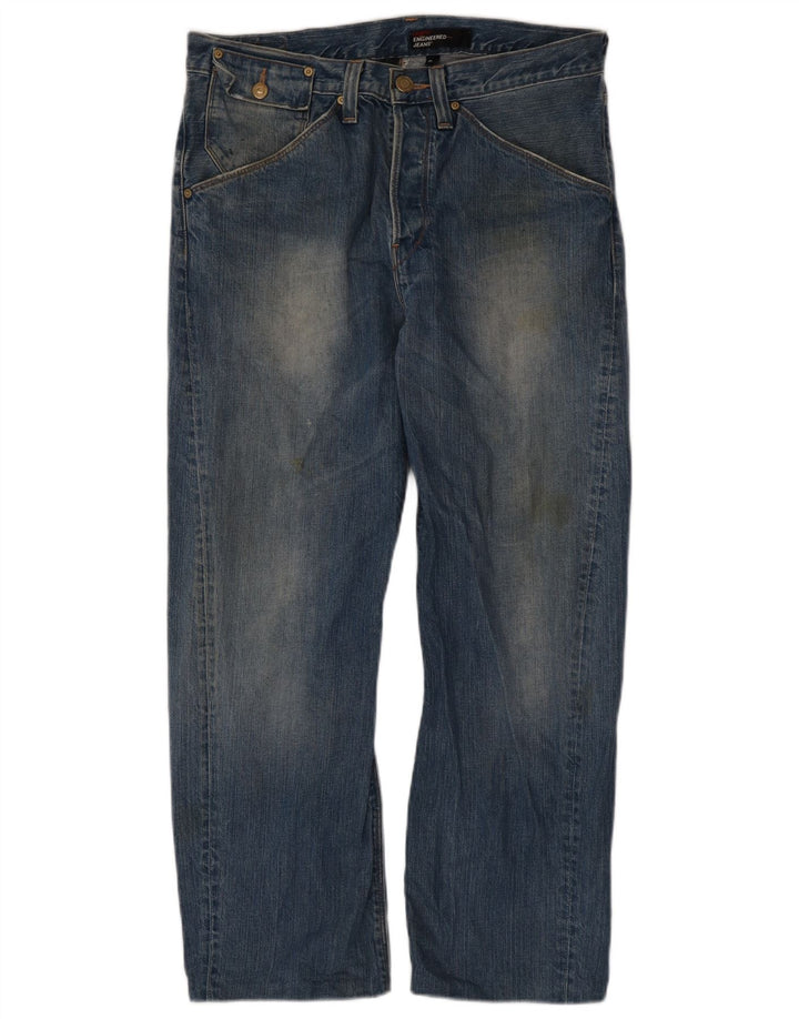 Calça jeans reta masculina Levi's W34 L28 azul