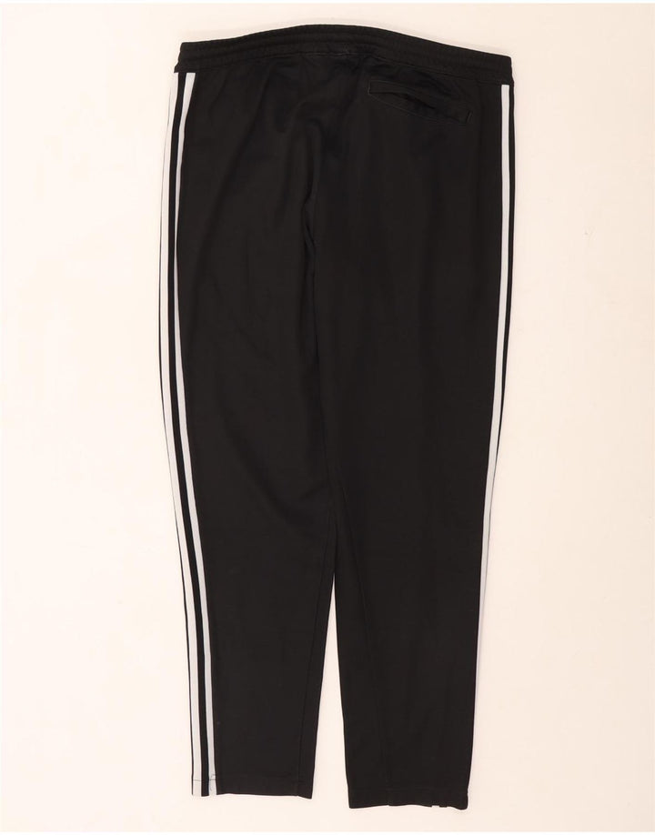 Calças de treino masculinas Adidas grandes de algodão preto