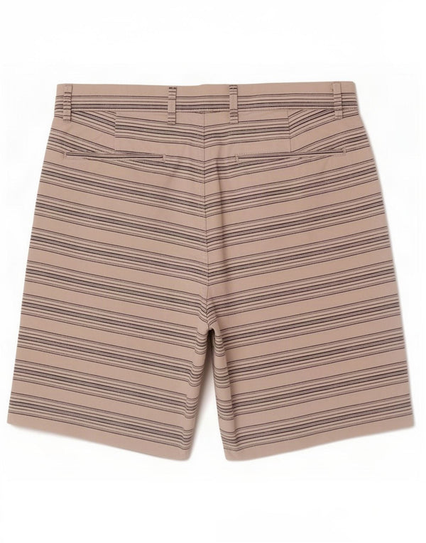 Shorts Chino feminino Gap W32 grande algodão listrado branco