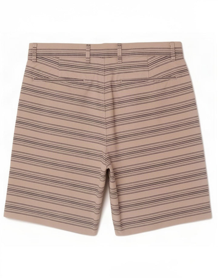 Shorts Chino feminino Gap W32 grande algodão listrado branco