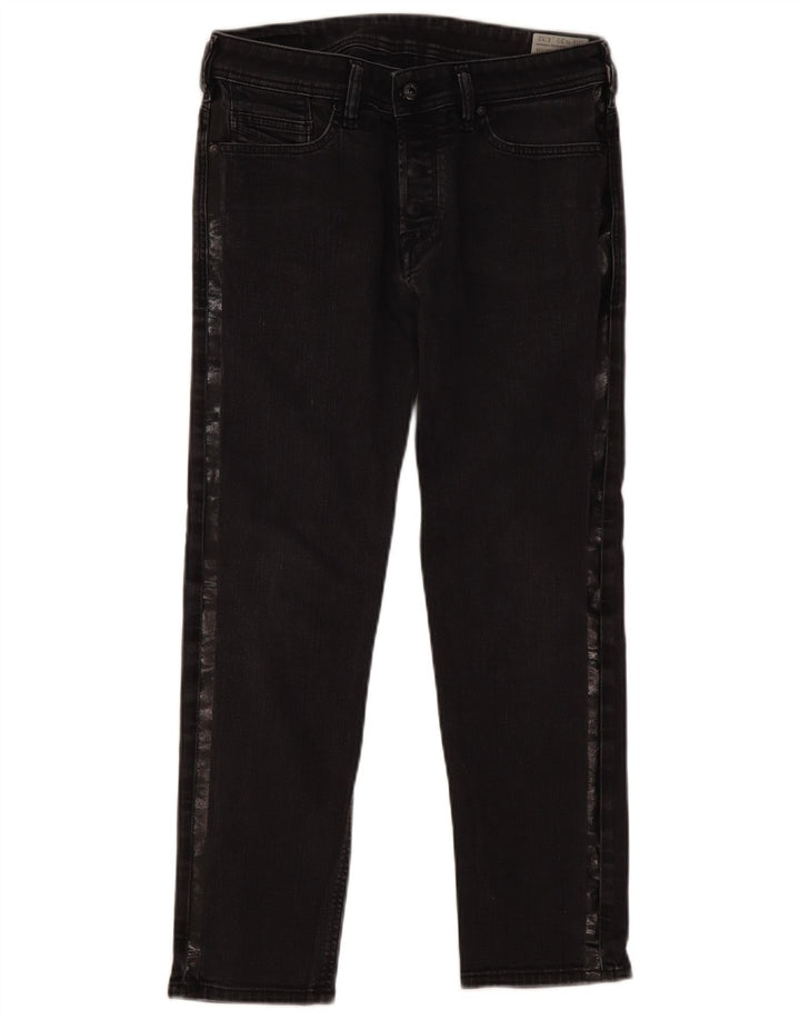 Jeans retos femininos Diesel W29 L26 algodão cinza